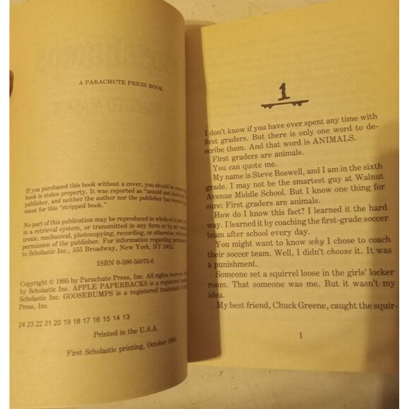 R.L. Stine's Goosebumps Book #36 The Haunted Mask II Preowned - Picture 7 of 7